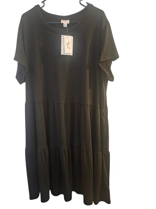 LuLaRoe Dresses & Skirts - LuLaRoe Black Tiered Midi Dress